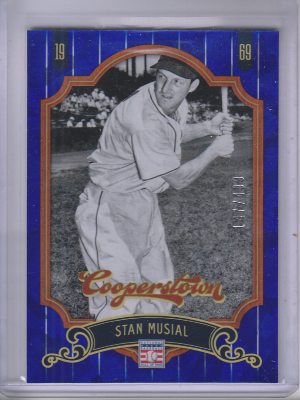 2012 Panini Cooperstown Crystal Collection Blue #92 Stan Musial