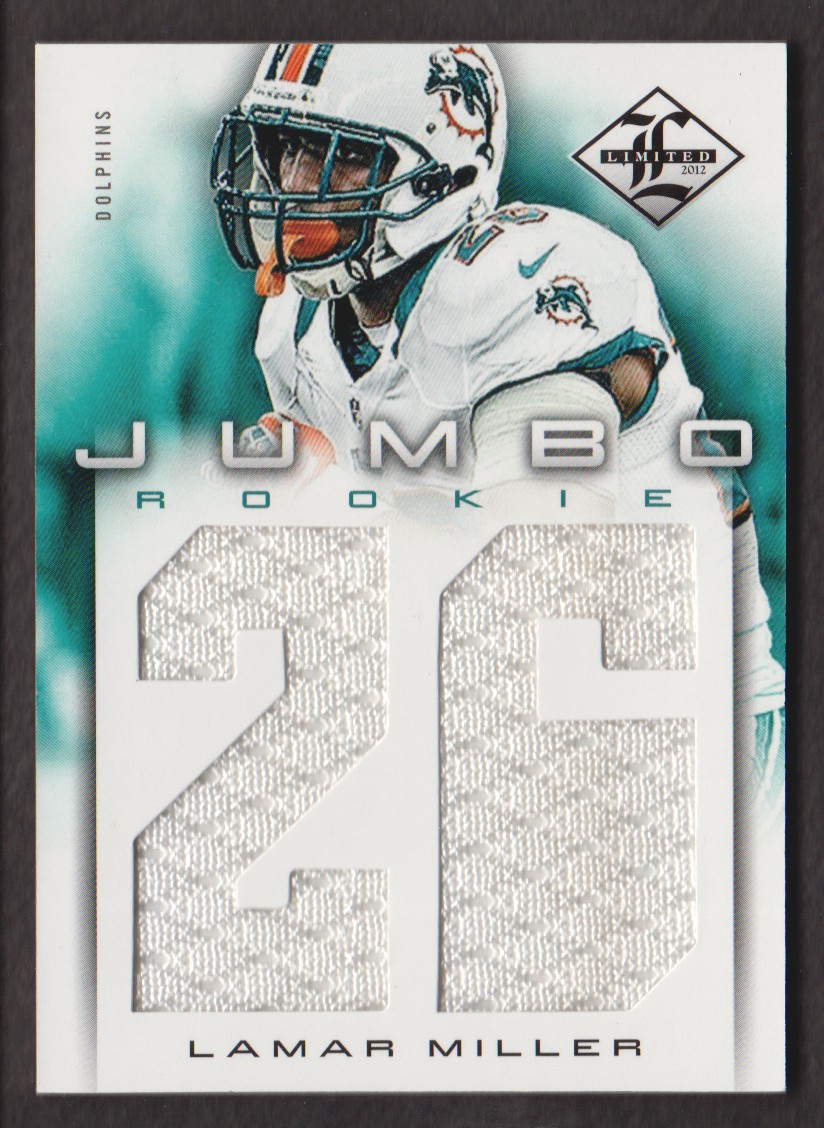 2012 Limited Rookie Jumbo Jerseys Jersey Number #12 Lamar Miller/99