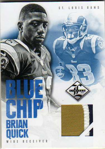 2012 Limited Blue Chip Jerseys Prime #32 Brian Quick