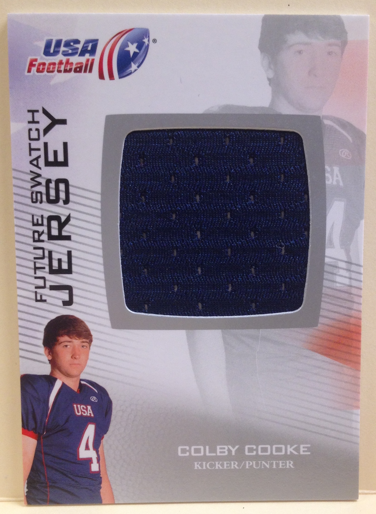 2012 Upper Deck USA Football Future Swatch #FS11 Colby Cooke