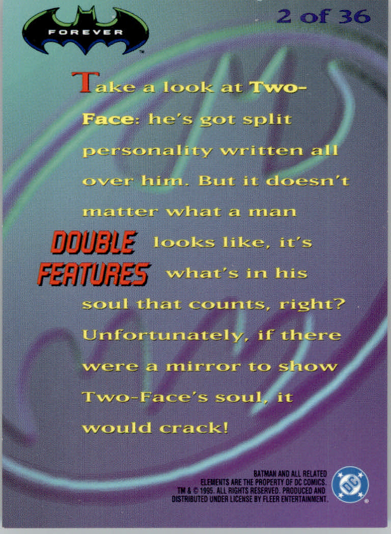 Batman Forever (1995 Fleer Ultra) "Insert" Cards - Picture 27 of 93