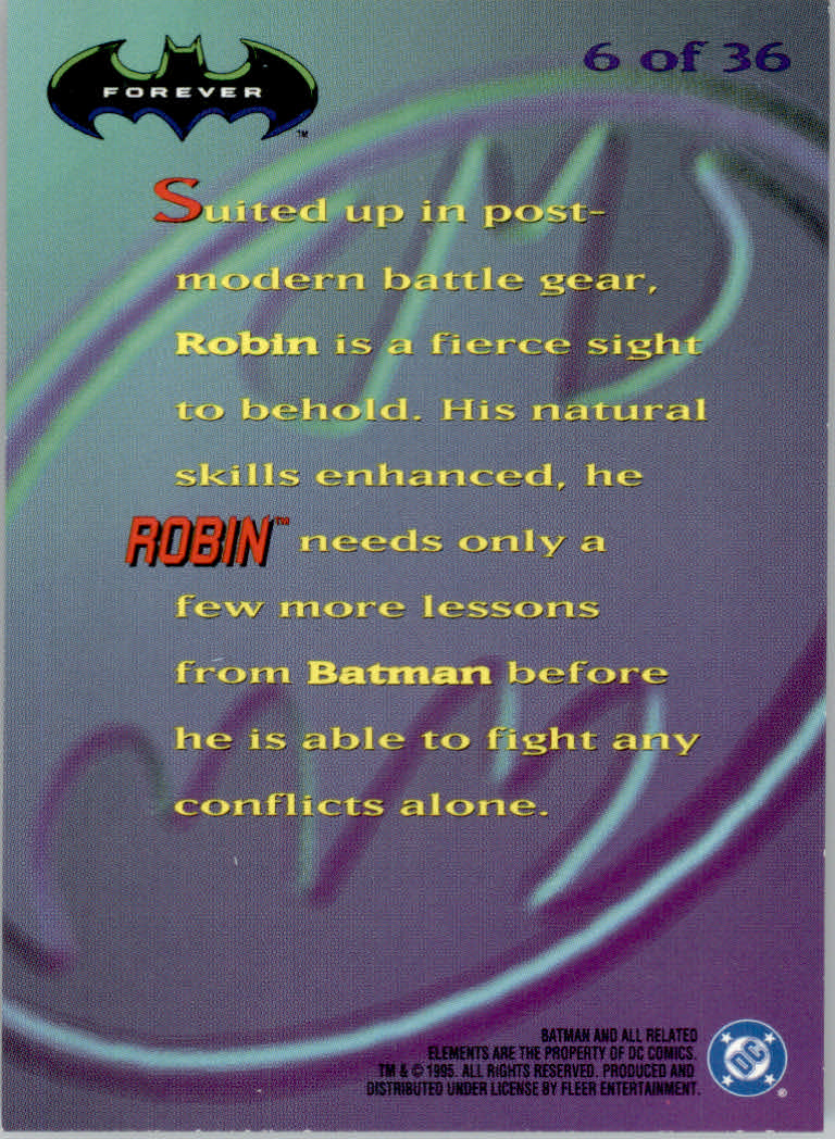 Batman Forever (1995 Fleer Ultra) "Insert" Cards - Picture 35 of 93