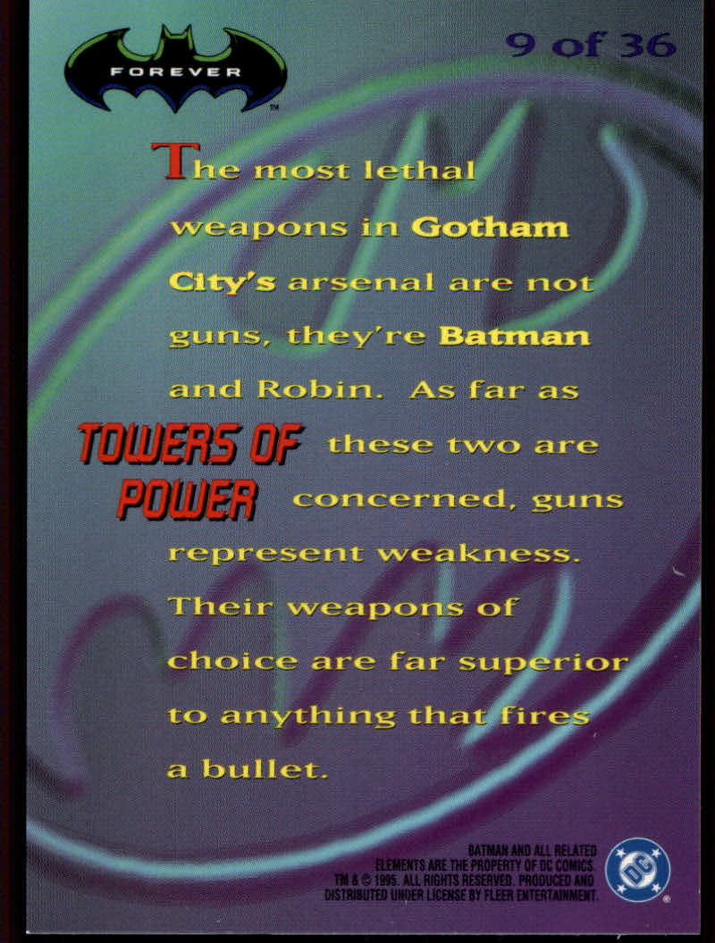 Batman Forever (1995 Fleer Ultra) "Insert" Cards - Picture 41 of 93