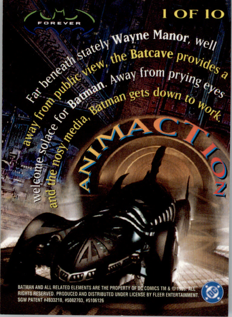 Batman Forever (1995 Fleer Ultra) "Insert" Cards - Picture 7 of 93