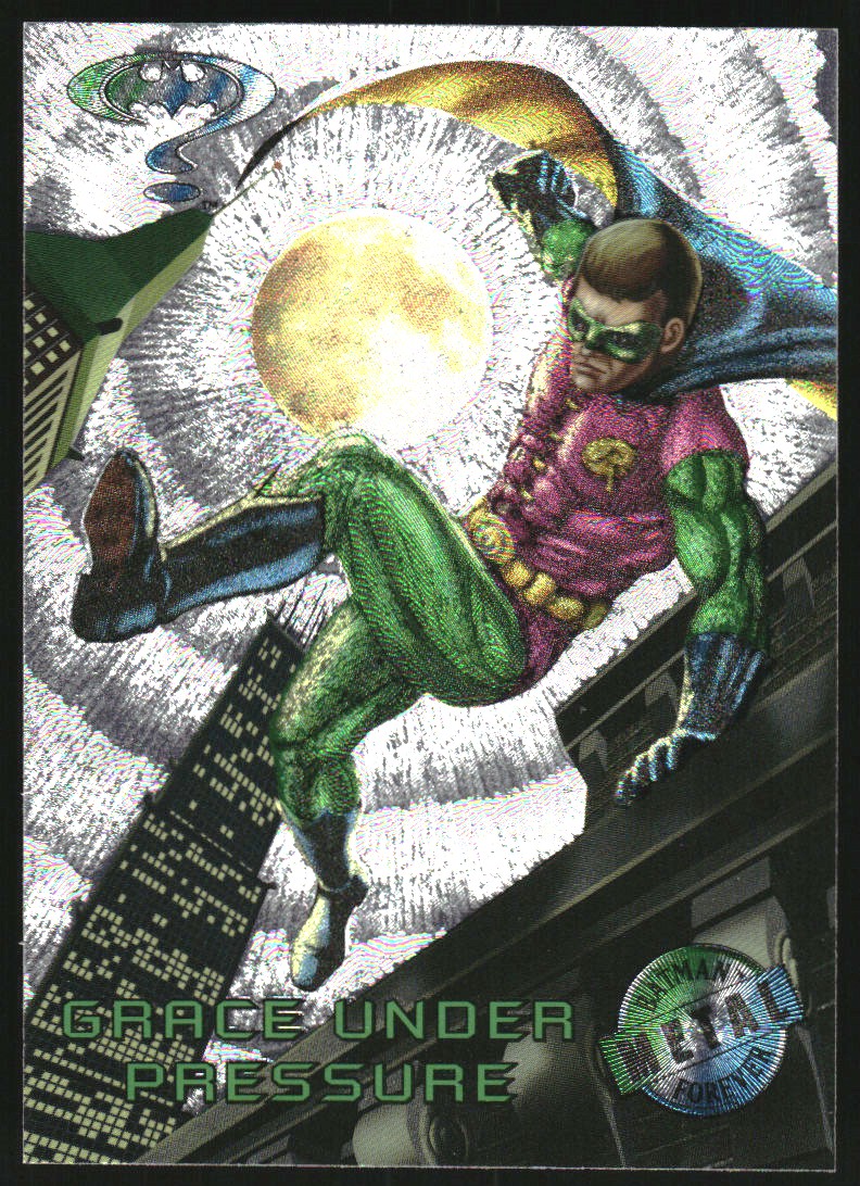 1995 Fleer Metal Batman Forever Silver Flasher #71 Grace Under Pressure