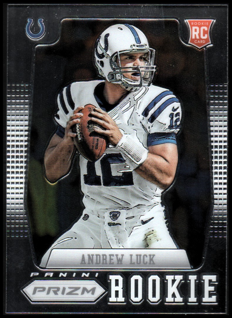 2012 Panini Prizm #203A Andrew Luck RC/(ball at chest)