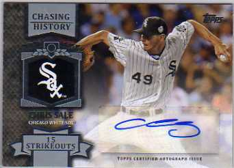 2013 Topps Chasing History Autographs #CSA Chris Sale