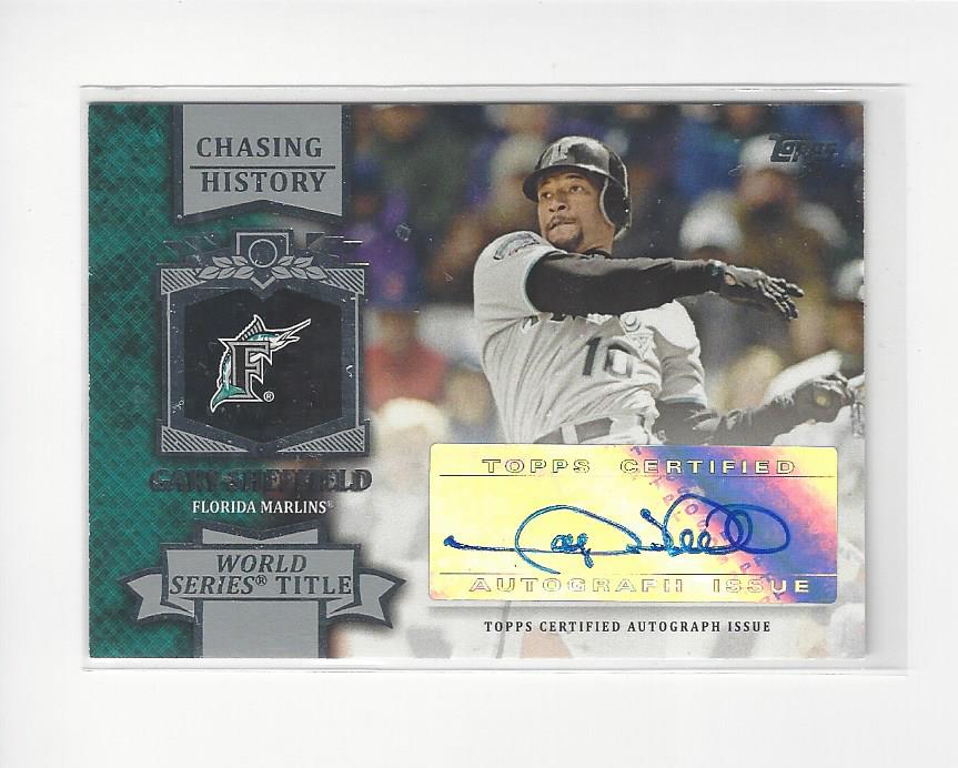 2013 Topps Chasing History Autographs #GS Gary Sheffield