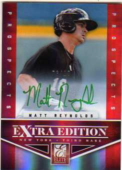 2012 Elite Extra Edition Signature Green Ink #192 Matt Reynolds