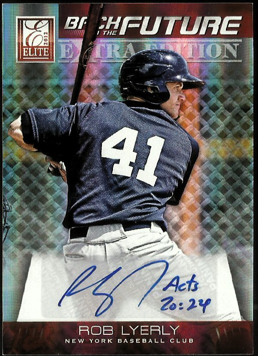 2012 Elite Extra Edition Back to the Future Signatures #14 Rob Lyerly/512