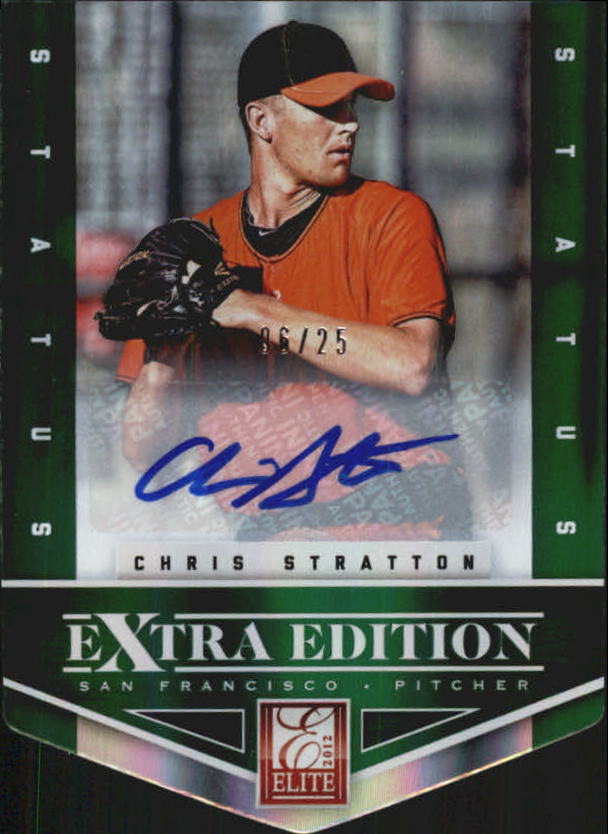 2012 Elite Extra Edition Status Emerald #12 Chris Stratton