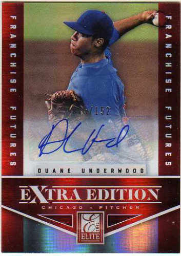 2012 Elite Extra Edition Franchise Futures Signatures #27 Duane Underwood/152