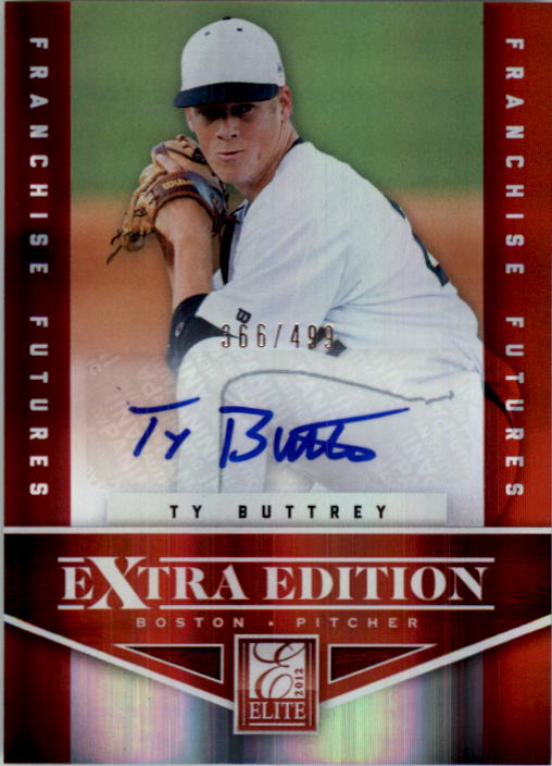2012 Elite Extra Edition Franchise Futures Signatures #49 Ty Buttrey/499
