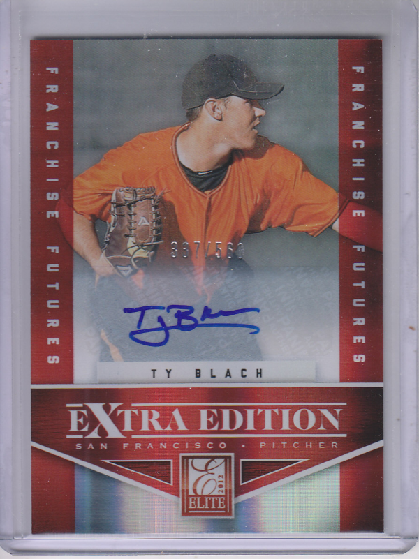 2012 Elite Extra Edition Franchise Futures Signatures #60 Ty Blach/560