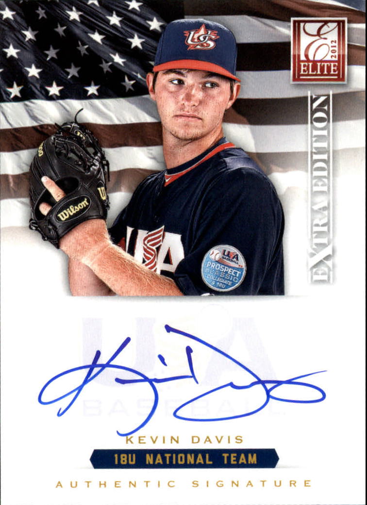 2012 Elite Extra Edition USA Baseball 18U Signatures #6 Kevin Davis