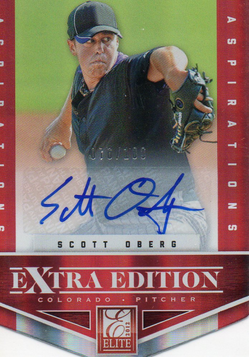 2012 Elite Extra Edition Signature Aspirations #96 Scott Oberg