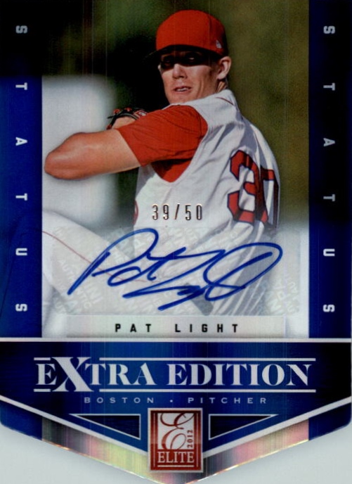 2012 Elite Extra Edition Signature Status Blue #6 Pat Light