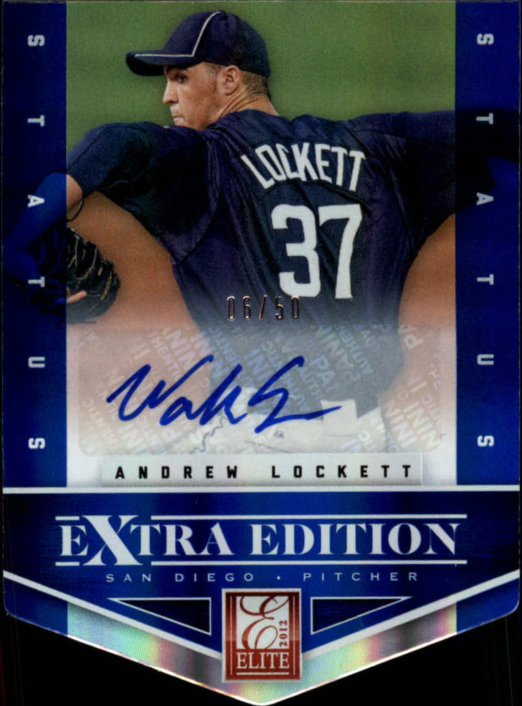 2012 Elite Extra Edition Signature Status Blue #100 Andrew Lockett