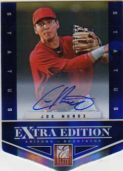 2012 Elite Extra Edition Signature Status Blue #162 Joe Munoz