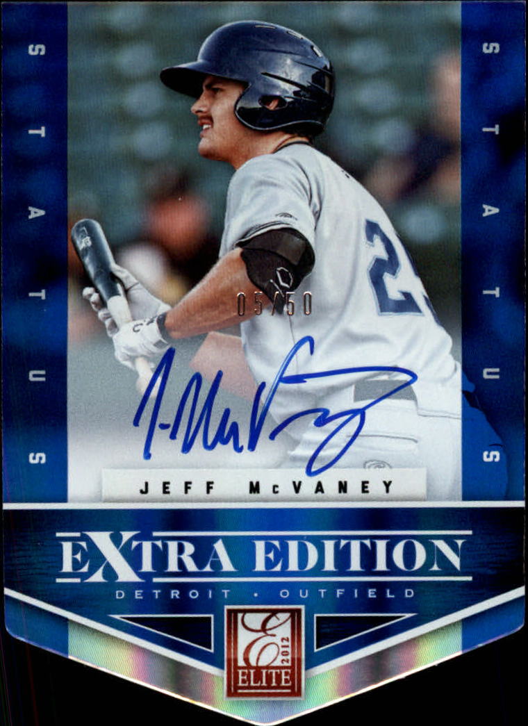 2012 Elite Extra Edition Signature Status Blue #170 Jeff McVaney