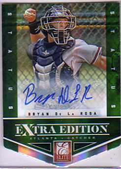 2012 Elite Extra Edition Signature Status Emerald #92 Bryan De La Rosa