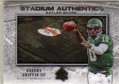 2012 SP Authentic Stadium Authentics Bowl Logo #SABRG Robert Griffin III