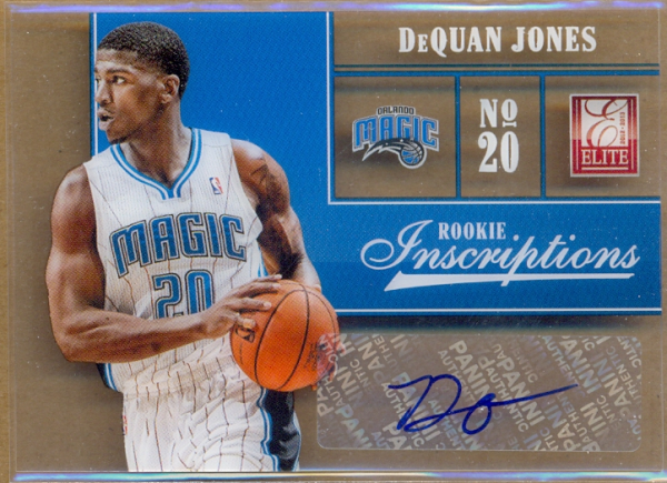 2012-13 Elite Rookie Inscriptions #99 DeQuan Jones