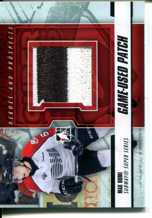2012-13 ITG Heroes and Prospects Subway Super Series Jersey Patches #SSM09 Max Domi
