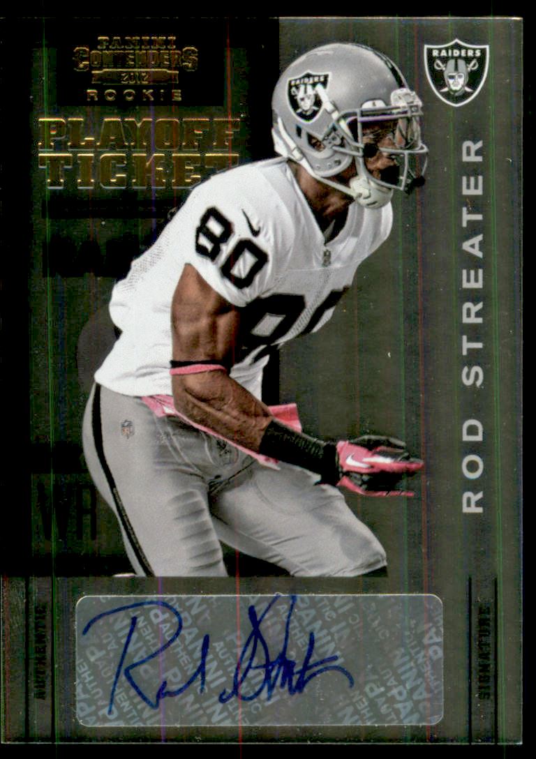 2012 Panini Contenders Playoff Ticket #140 Rod Streater AU
