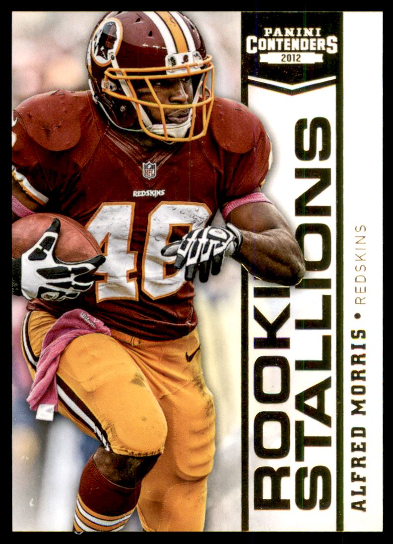2012 Panini Contenders Rookie Stallions Gold #13 Alfred Morris