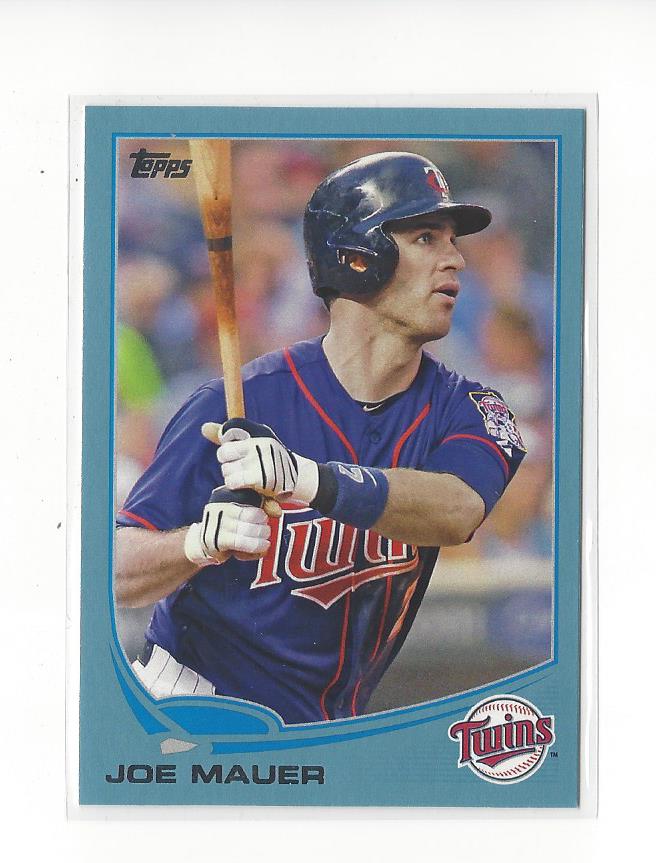 2013 Topps Wal-Mart Blue Border #107 Joe Mauer