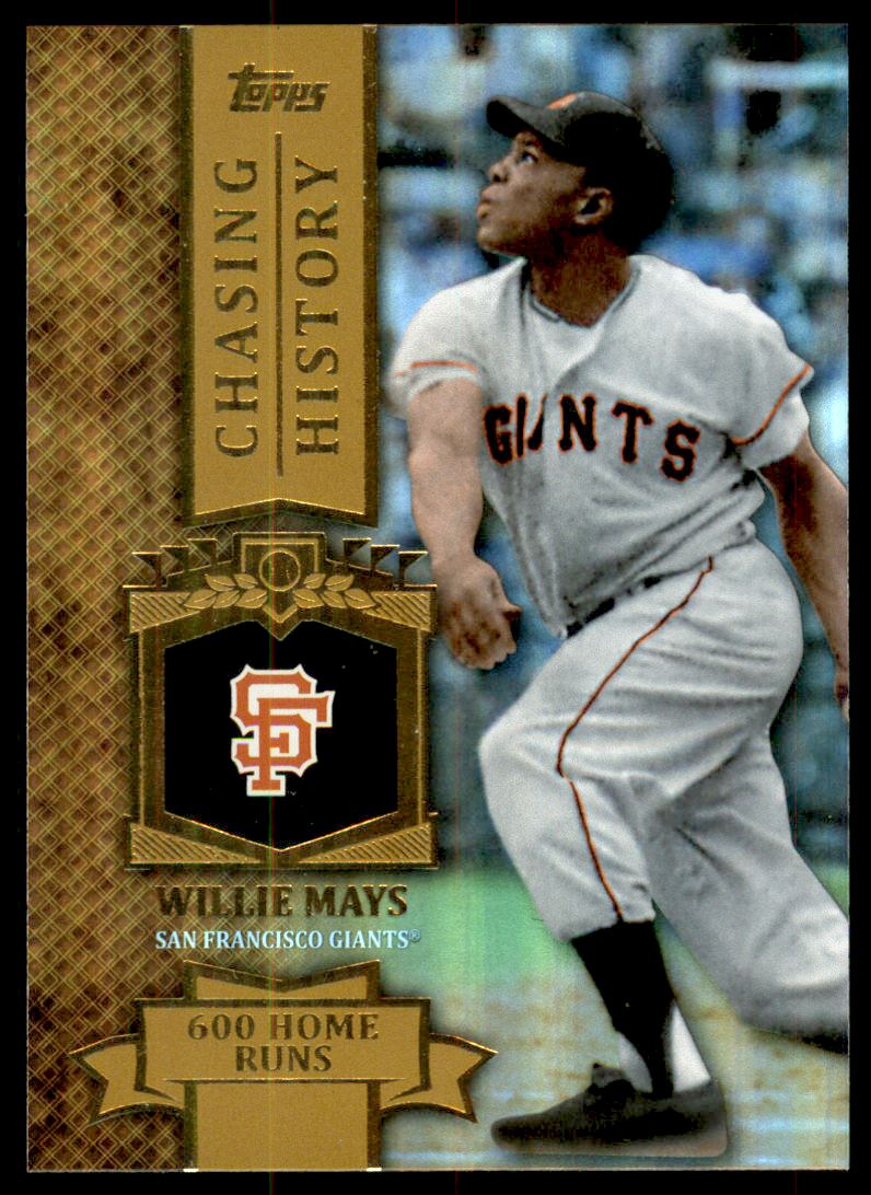 2013 Topps Chasing History Holofoil Gold #CH47 Willie Mays