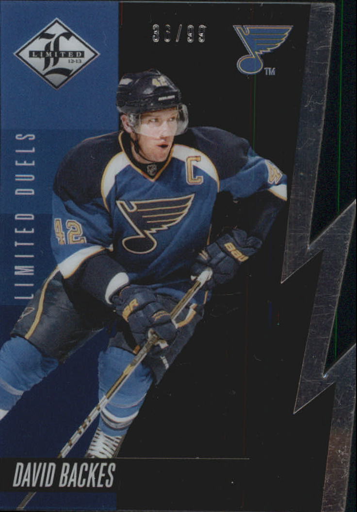2012-13 Limited Duels Silver #LD14A David Backes