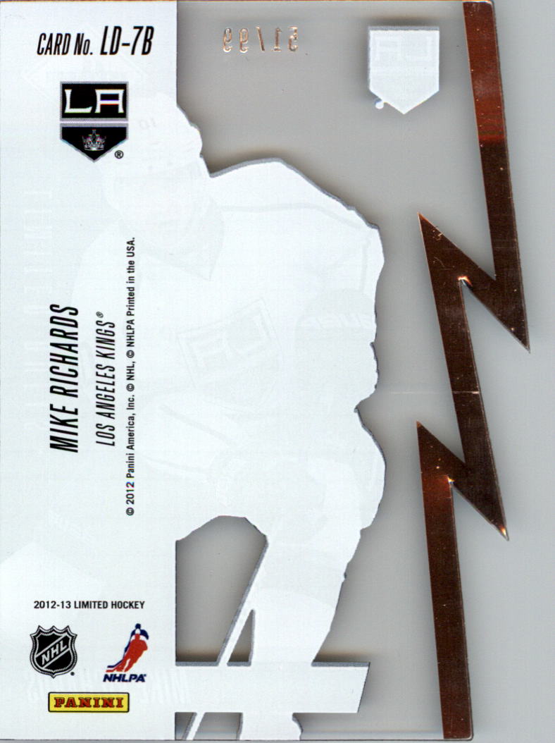 2012-13 Limited Duels Silver #LD7B Mike Richards back image
