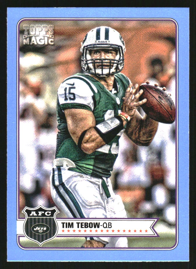2012 Topps Magic Mini Blue Border #59 Tim Tebow