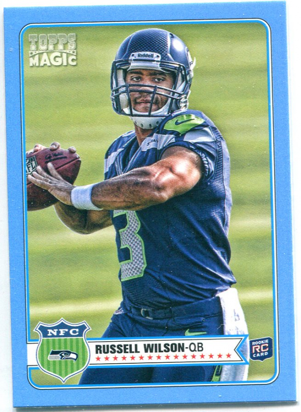 2012 Topps Magic Mini Blue Border #181 Russell Wilson