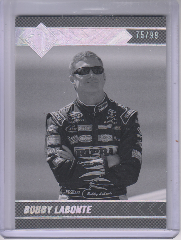 2013 Total Memorabilia Black and White #25 Bobby Labonte