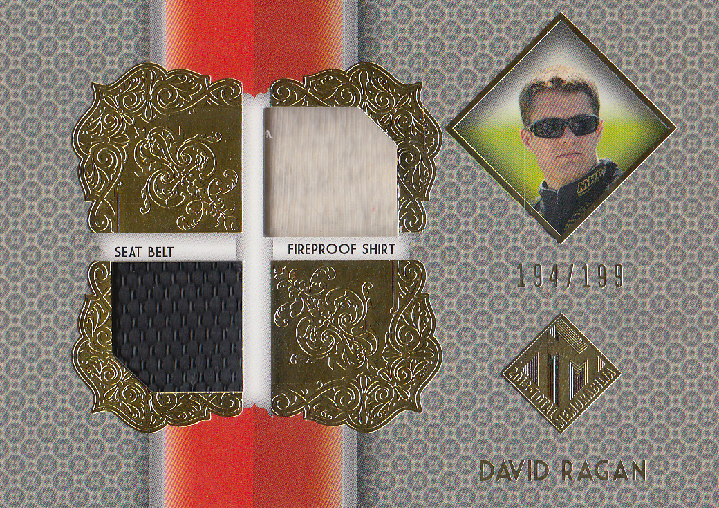 2013 Total Memorabilia Dual Swatch Gold #TMDR David Ragan/199