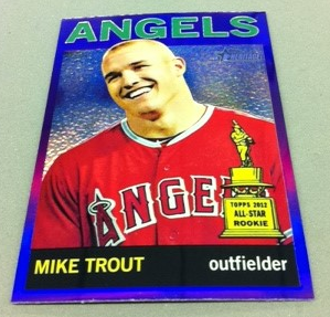 2013 Topps Heritage Chrome Purple Refractors #HC10 Mike Trout