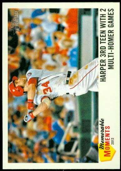 2013 Topps Heritage Memorable Moments #BH Bryce Harper