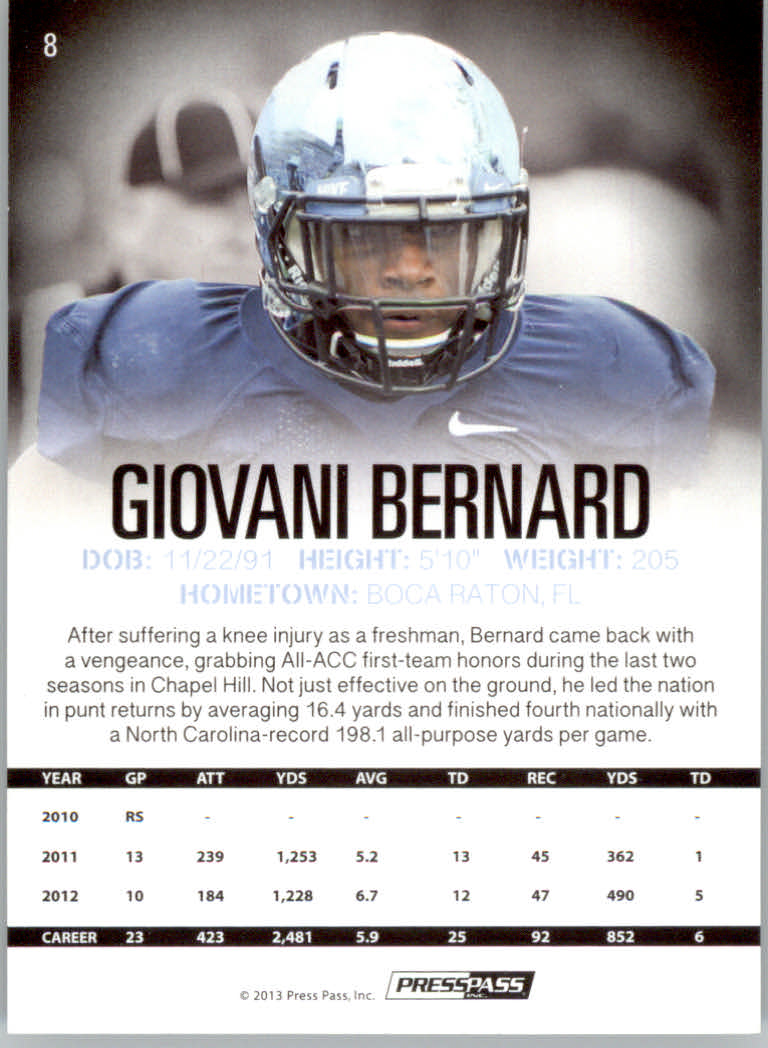 2013 Press Pass Football Cards - Picture 7 of 7