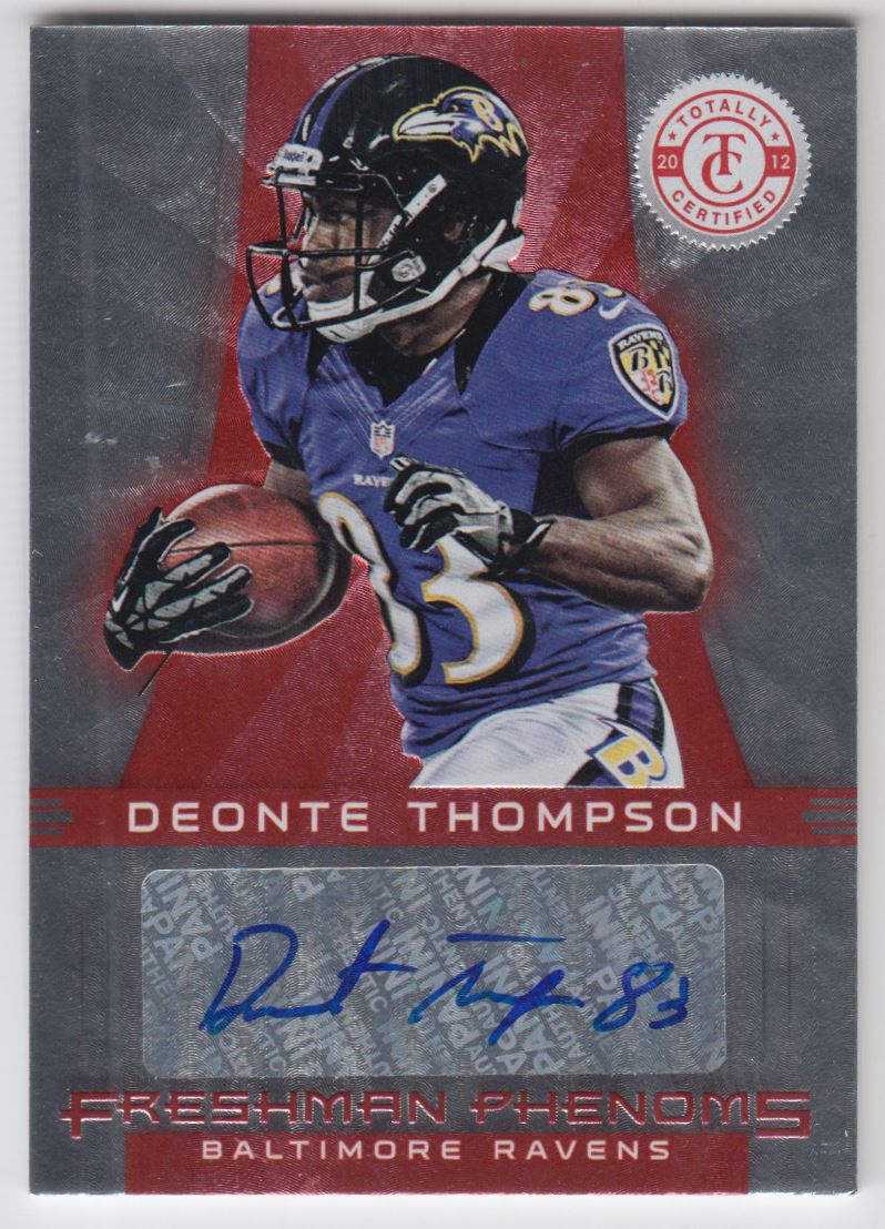 2012 Totally Certified #119 Deonte Thompson AU/290 RC
