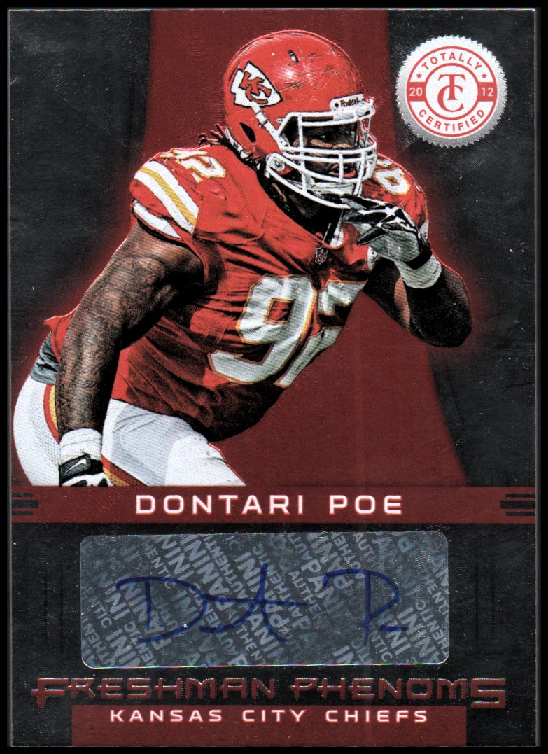 2012 Totally Certified #126 Dontari Poe AU/290 RC
