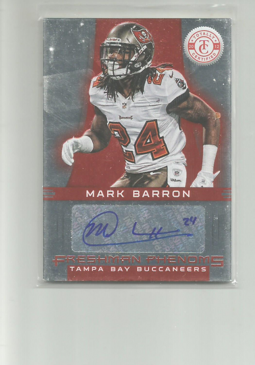 2012 Totally Certified #149 Mark Barron AU/290 RC