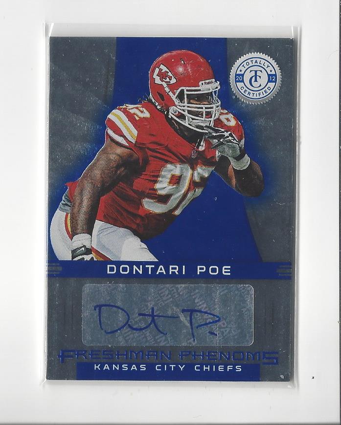 2012 Totally Certified Blue #126 Dontari Poe AU/99