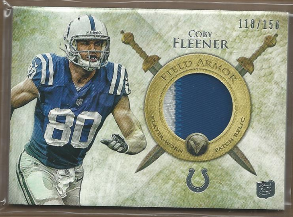 2012 Topps Valor Field Armor Patches #FAPCF Coby Fleener