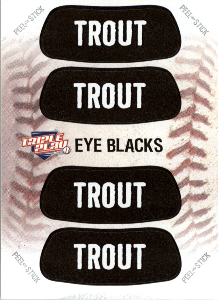 2013 Triple Play Eye Black #2 Mike Trout
