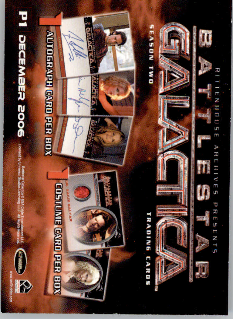 Battlestar Galactica Season Two (2007 Rittenhouse) "Insert and Promo" Karten - Bild 5 von 17
