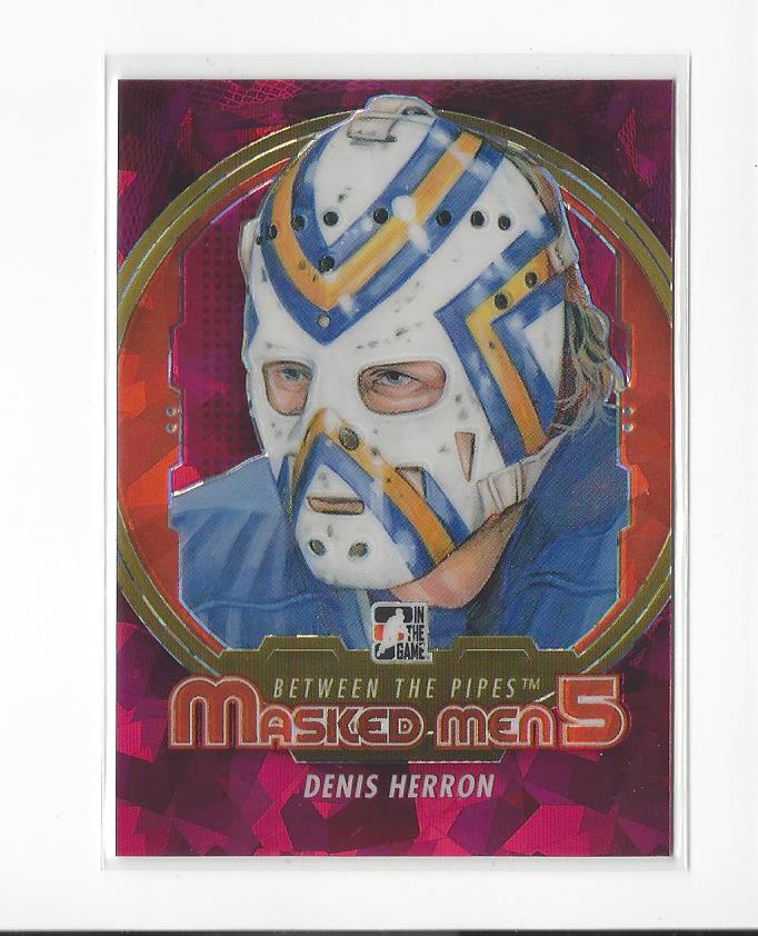 2012-13 Between The Pipes Masked Men V Rainbow #MM26 Denis Herron