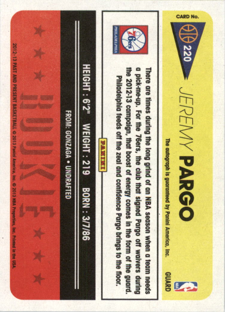 2012-13 Panini Past and Present Signatures Basketball Card Pick (Inserts) - Picture 67 of 91